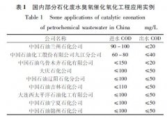 臭氧催化氧化技術在石化廢水深度處理中的應用